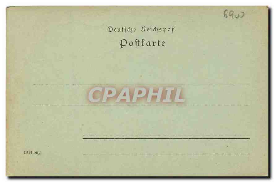 CPA Gruss aus Heidelberg  — Rückseite