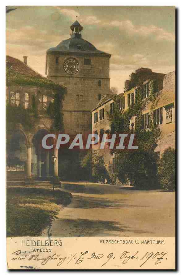 CPA Heidelberg Schloss Ruprechtsbau U Wartturm 