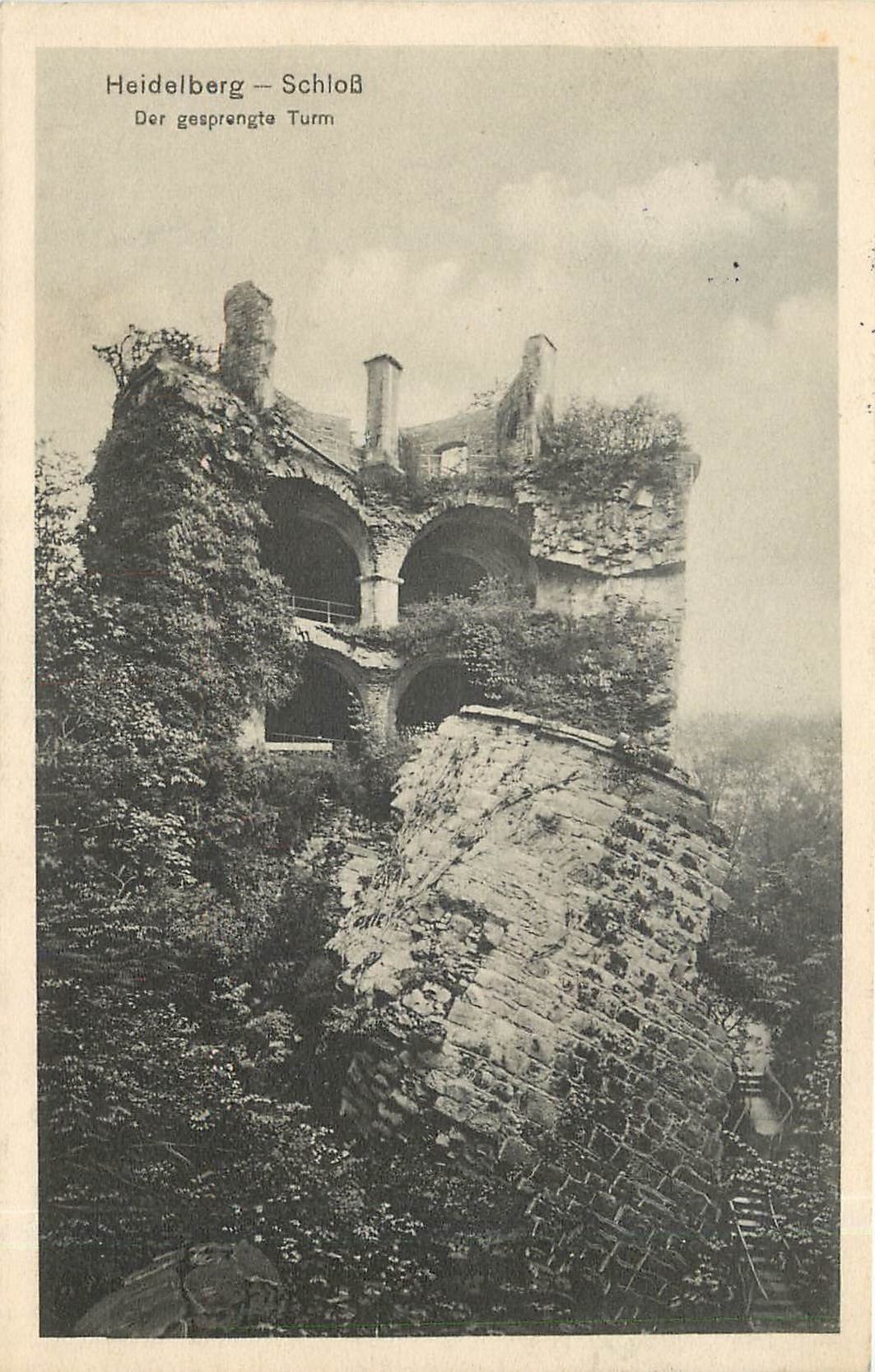CPA Heidelberg Schloss Der gesprengte Turm 