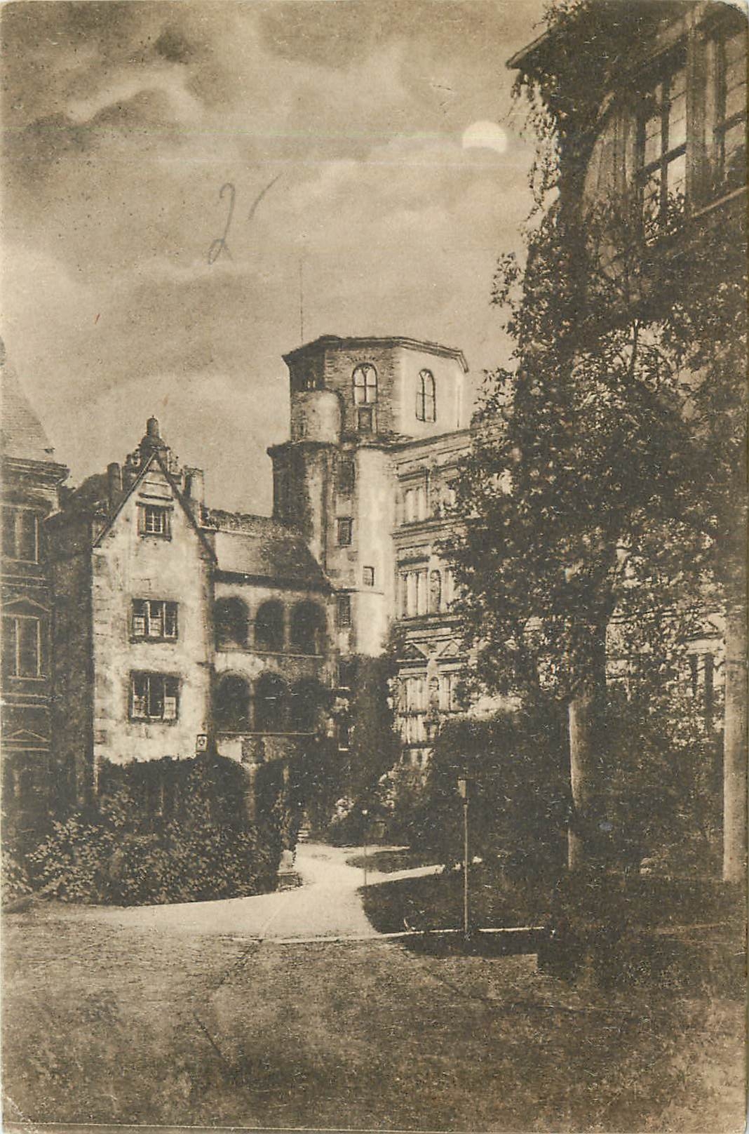 CPA Heidelberg Der Schlosshof gegen Norden 