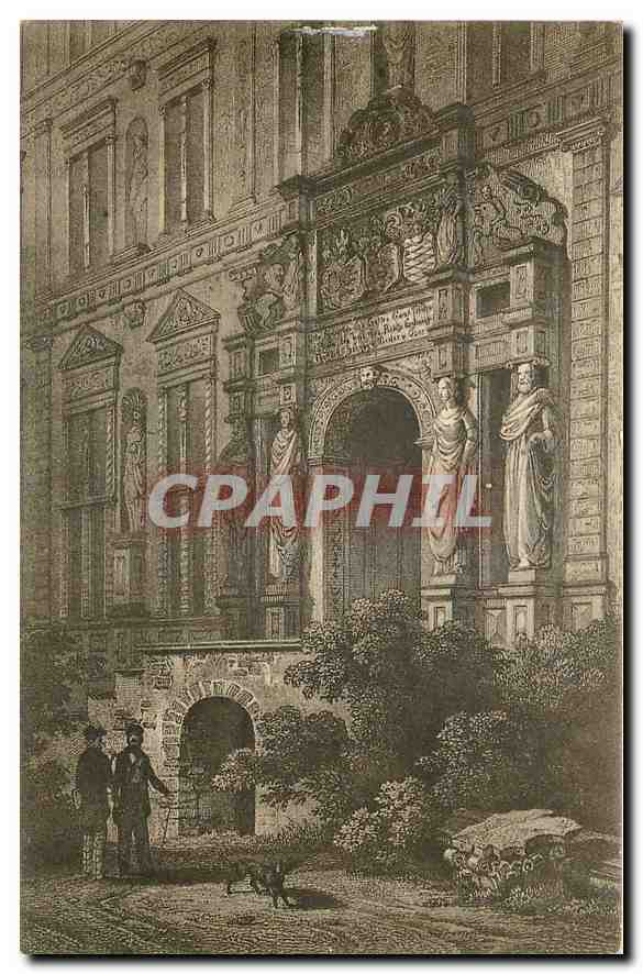 CPA Heidelberg Das Portal des Otto Heinrichsbau 