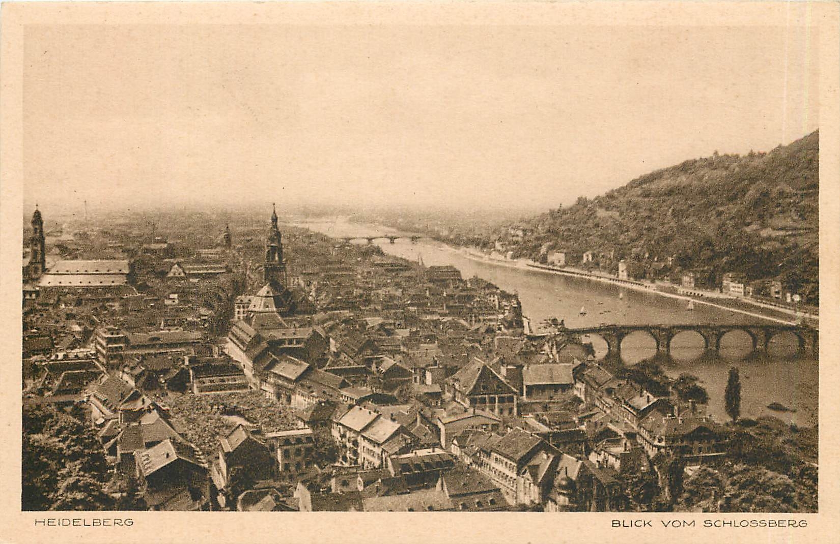 CPA Heidelberg Blick vom Schlossberg 