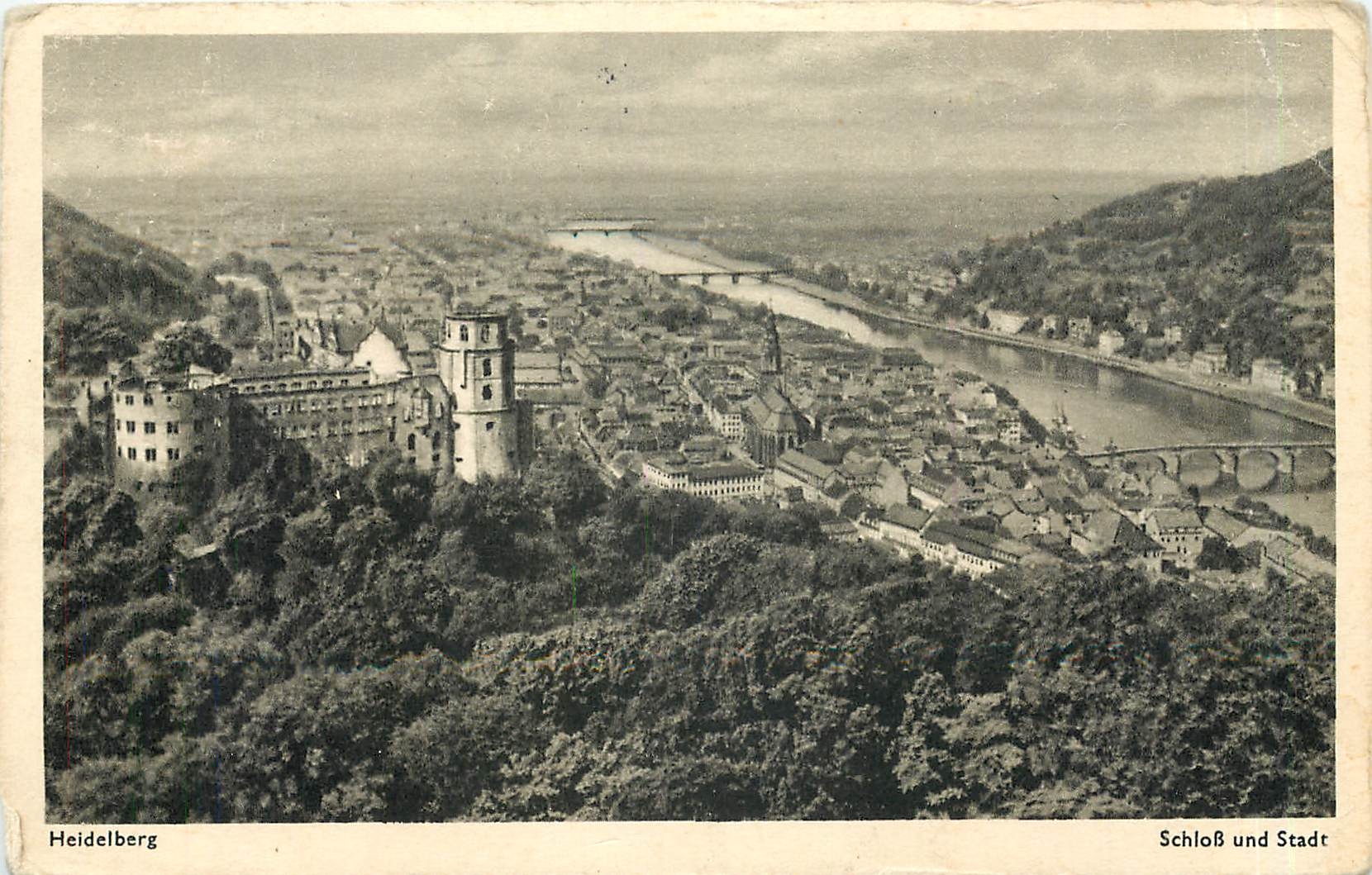 CPA Heidelberg Schloss und Stadt 