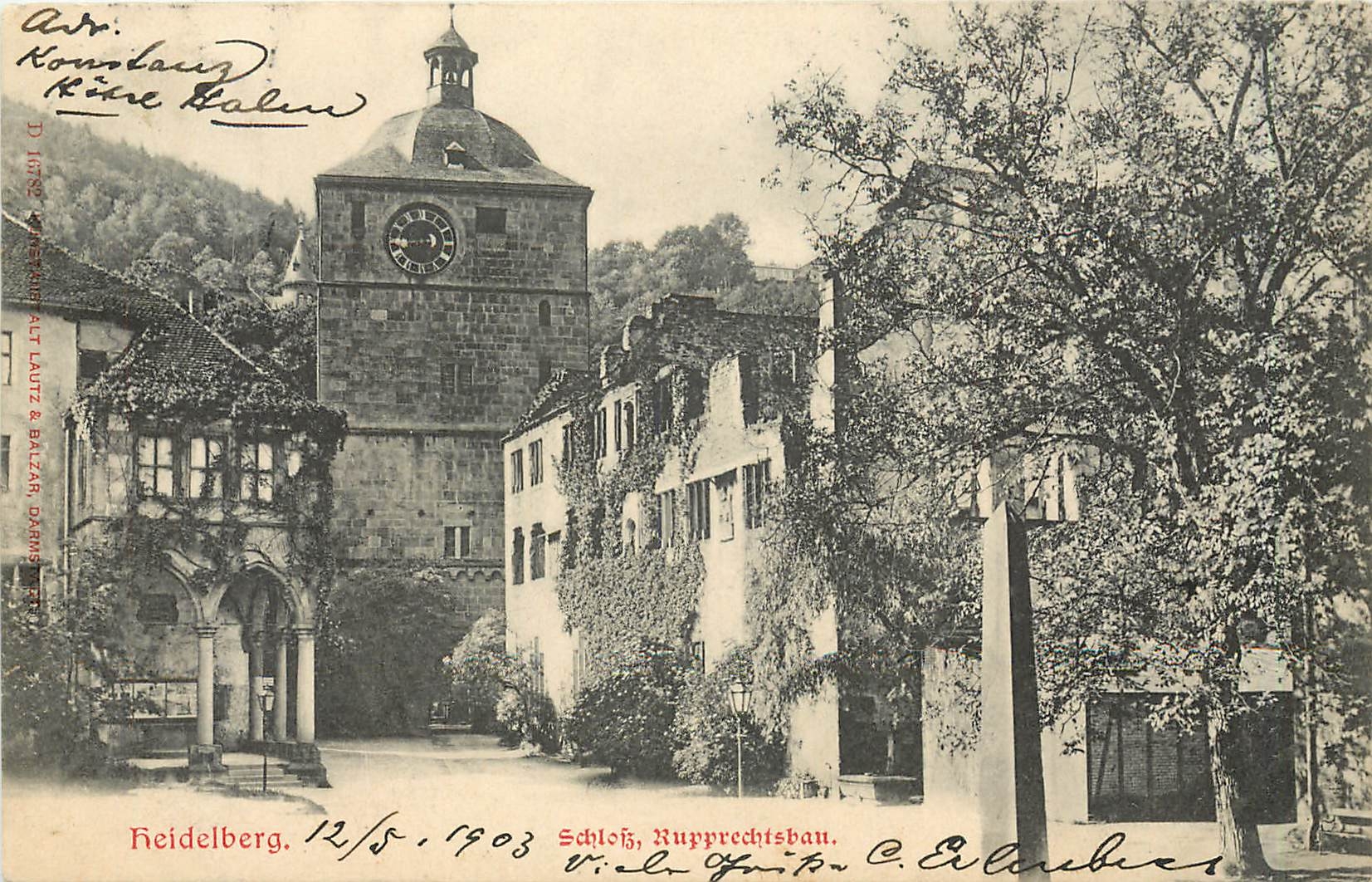 CPA Heidelberg Schloss Kupprechisbau 