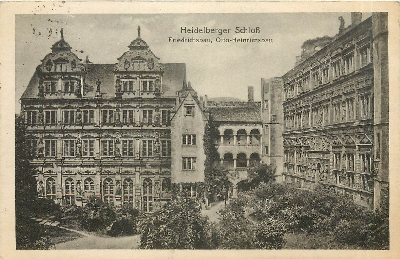 CPA Heidelberg Schloss Friedrichsbau Otto Heinrichsbau 