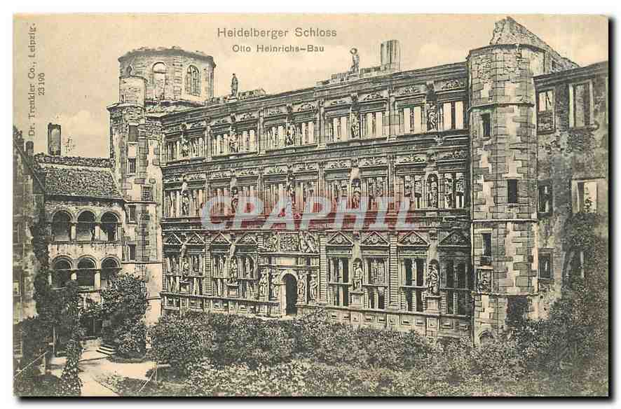 CPA Heidelberg Schloss Otto Heinrichs Bau 