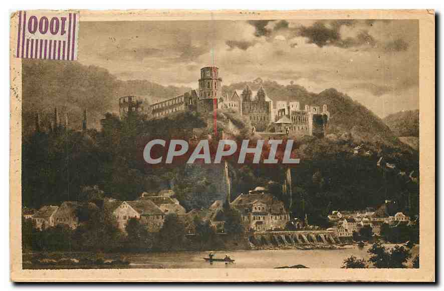 CPA Heidelberg von der Hirschgasse im Mondschein 