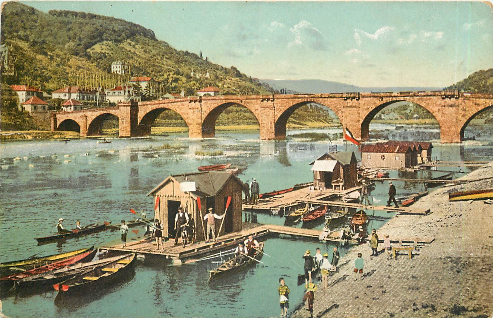 CPA Heidelberg Die alte Neckarbrucke 