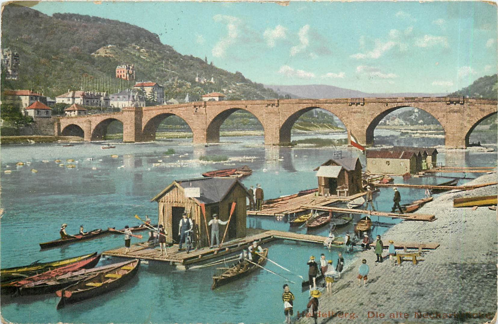 CPA Heidelberg Die alte Neckarbrucke 