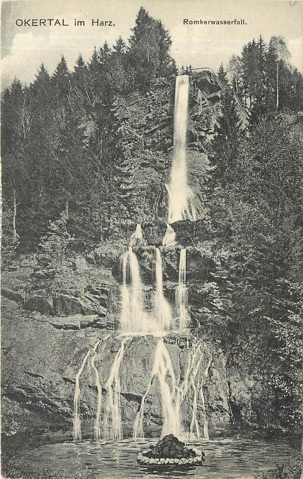 CPA Okertal im Harz Romkerwasserfalll 