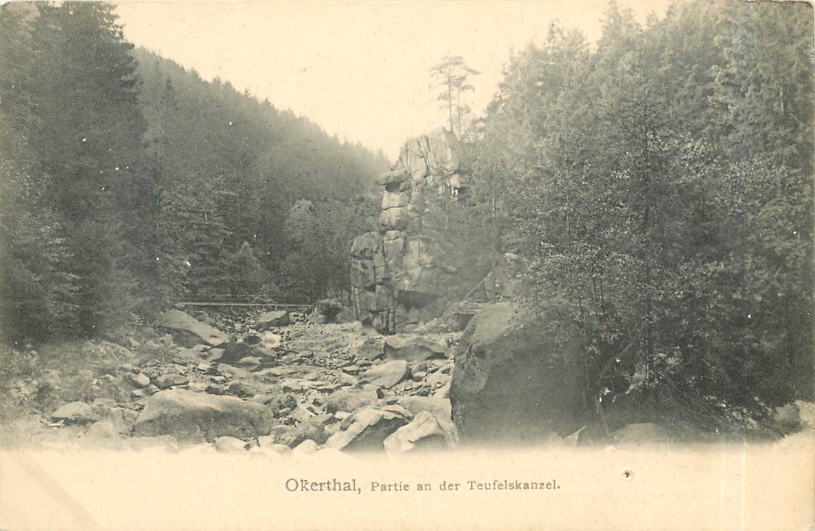 CPA Okertal Partie an der Teufelskanzel 