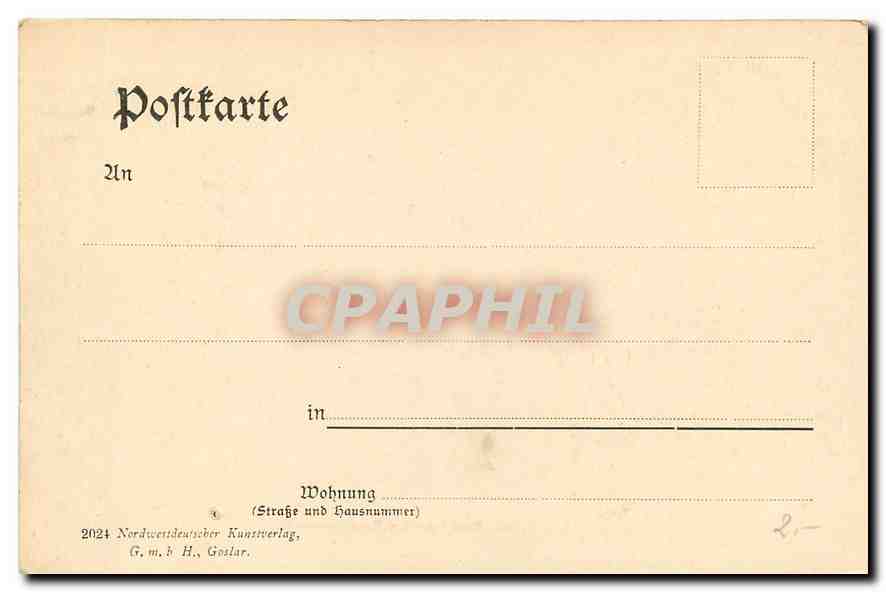CPA Okertal Partie an der Teufelskanzel  — Rückseite