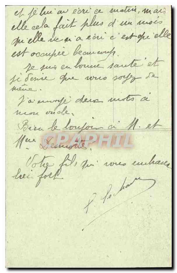 Coutances CPA Vue generale prise du Nord Ouest — Rückseite