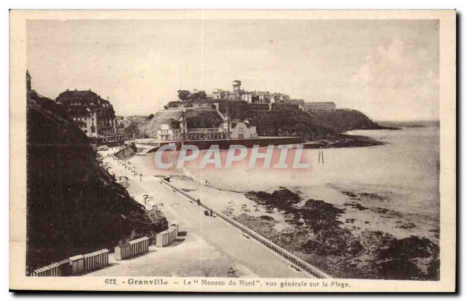 Granville — Le "Monoco du Nord", vue générale sur la Plage — Laurent-Né Réantes, n°622