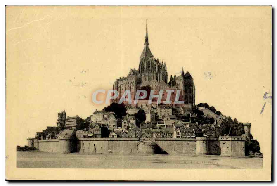 Mont Saint-Michel — vue générale — Édition des Monuments Historiques, Paris