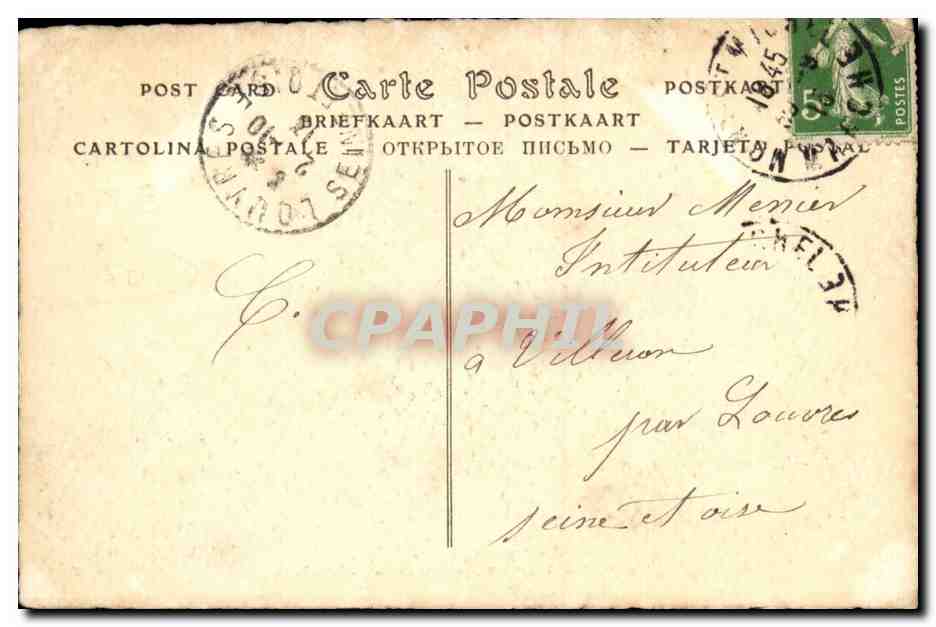 Normandie Mont Saint Michel CPA Cote de l'est  — Rückseite