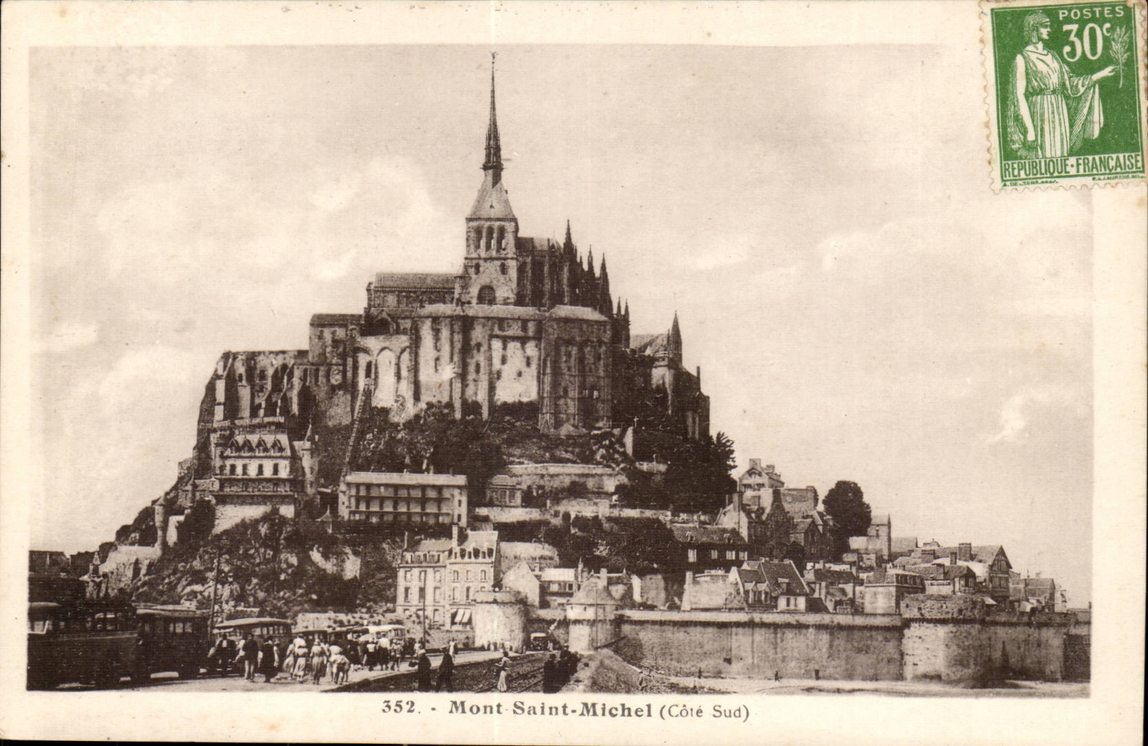 Mont Saint-Michel — Côté Sud — éditeur Laurent, n° 352
