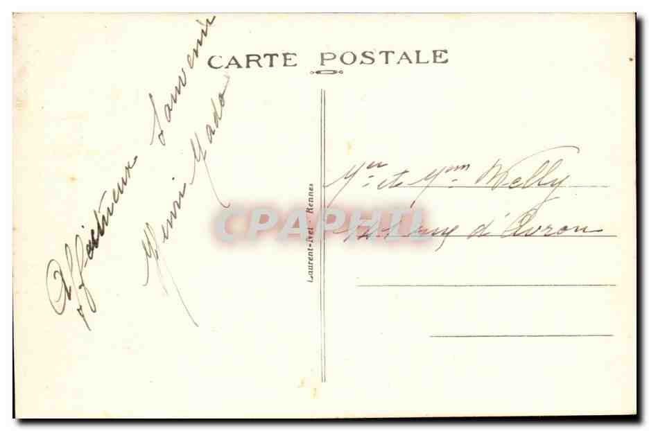 Mont Saint-Michel — Côté Sud — éditeur Laurent, n° 352 — Verso