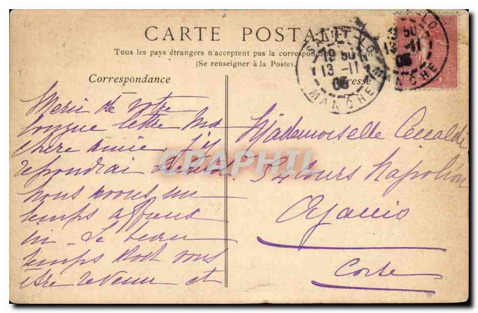 Saint Lo CPA La rue Torteron Vue prise du GRouais (cidre) — Reverso