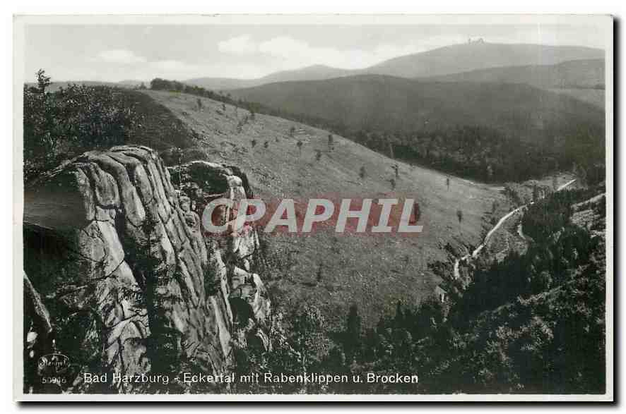 CPM Bad Harzburg Eckerfal mit Rabenklippen u Brocken 