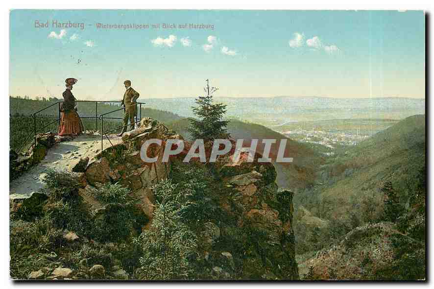 CPM Bad Harzburg Winterbergsklippen mit Blick auf Harzburg 