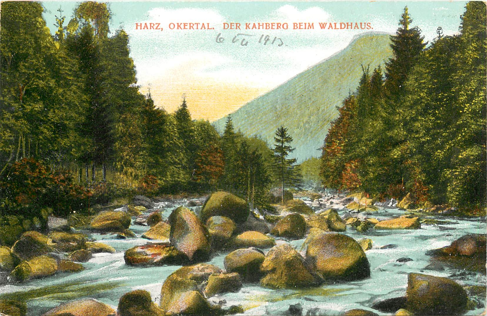 CPA Harz Okertal Der Kahberg beim Waldhaus 