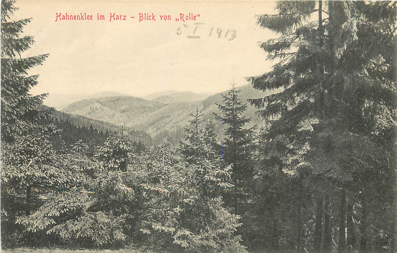 CPA Hahnenklee im Harz Blick von Rolle 