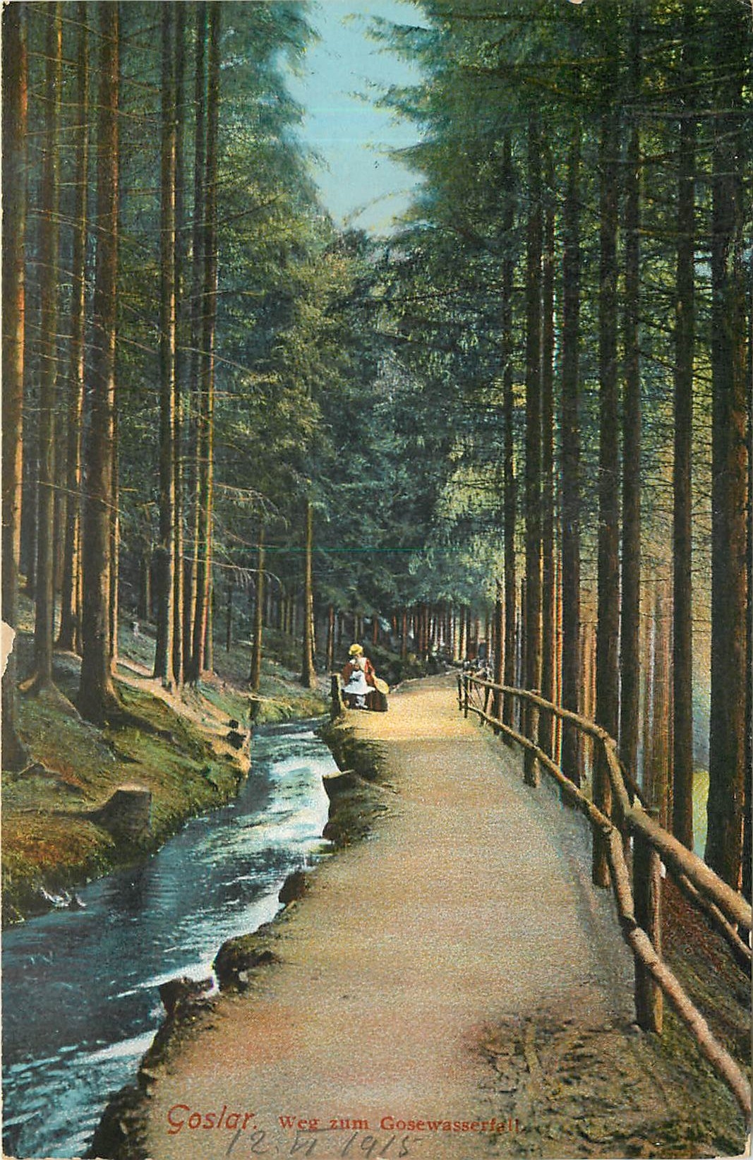 CPA Goslar Weg zum Gosewasserfall 