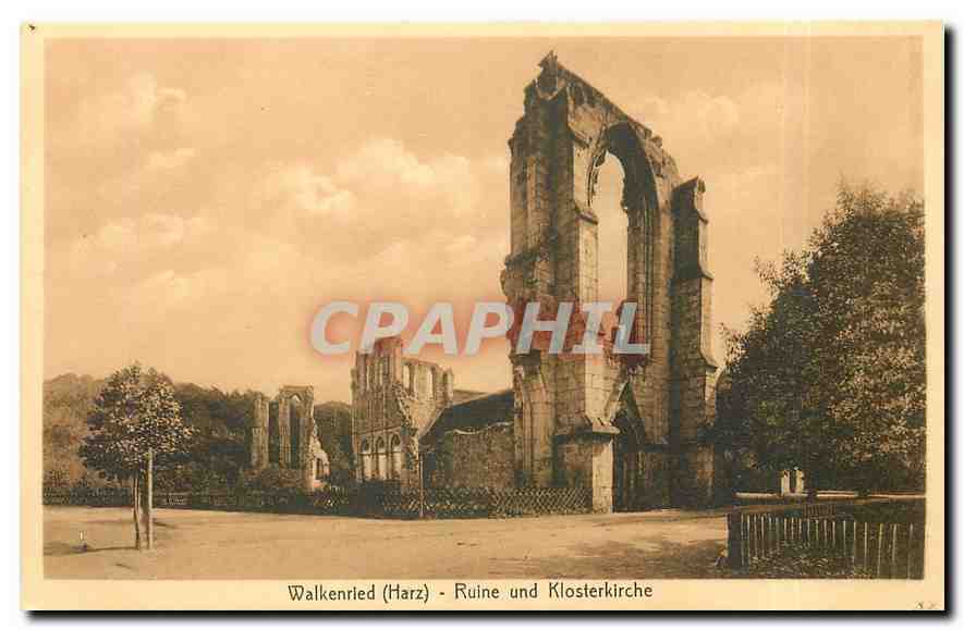 CPA Walkenried Harz Ruine und Klosterkirche 
