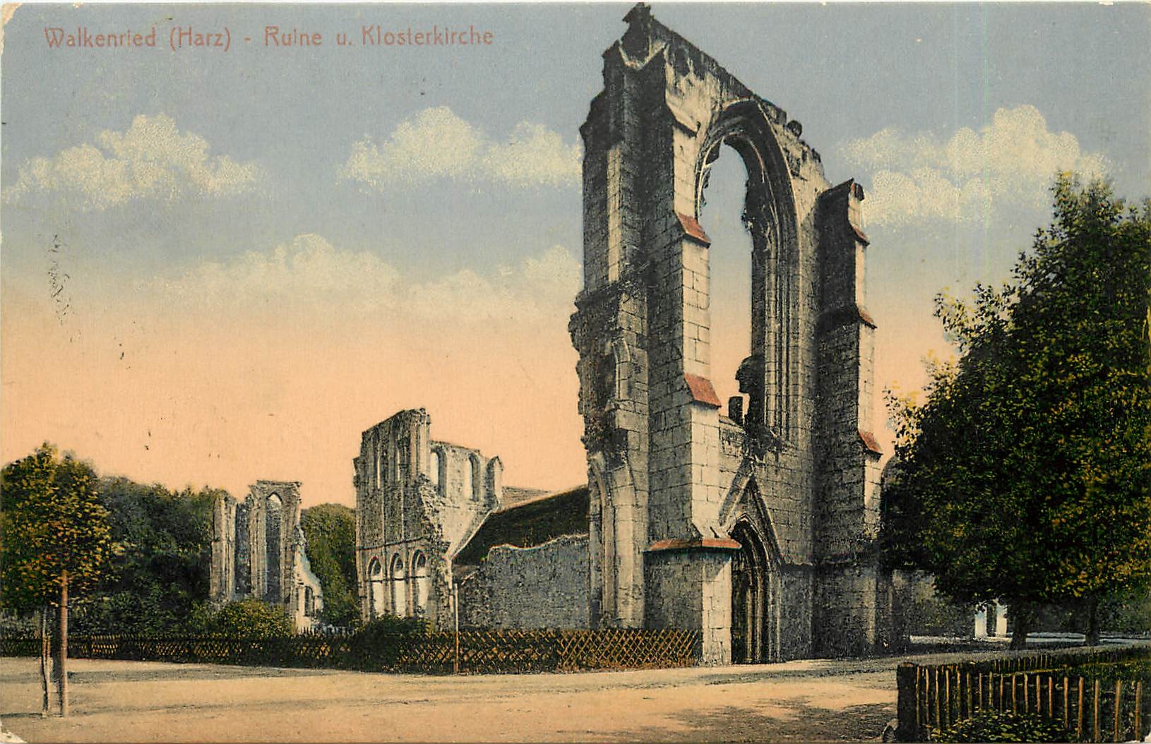 CPA Walkenried Harz Ruine u Klosterkirche 
