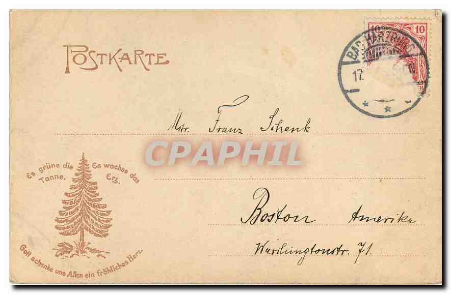 CPA Harzburg Burgberg  — Rückseite