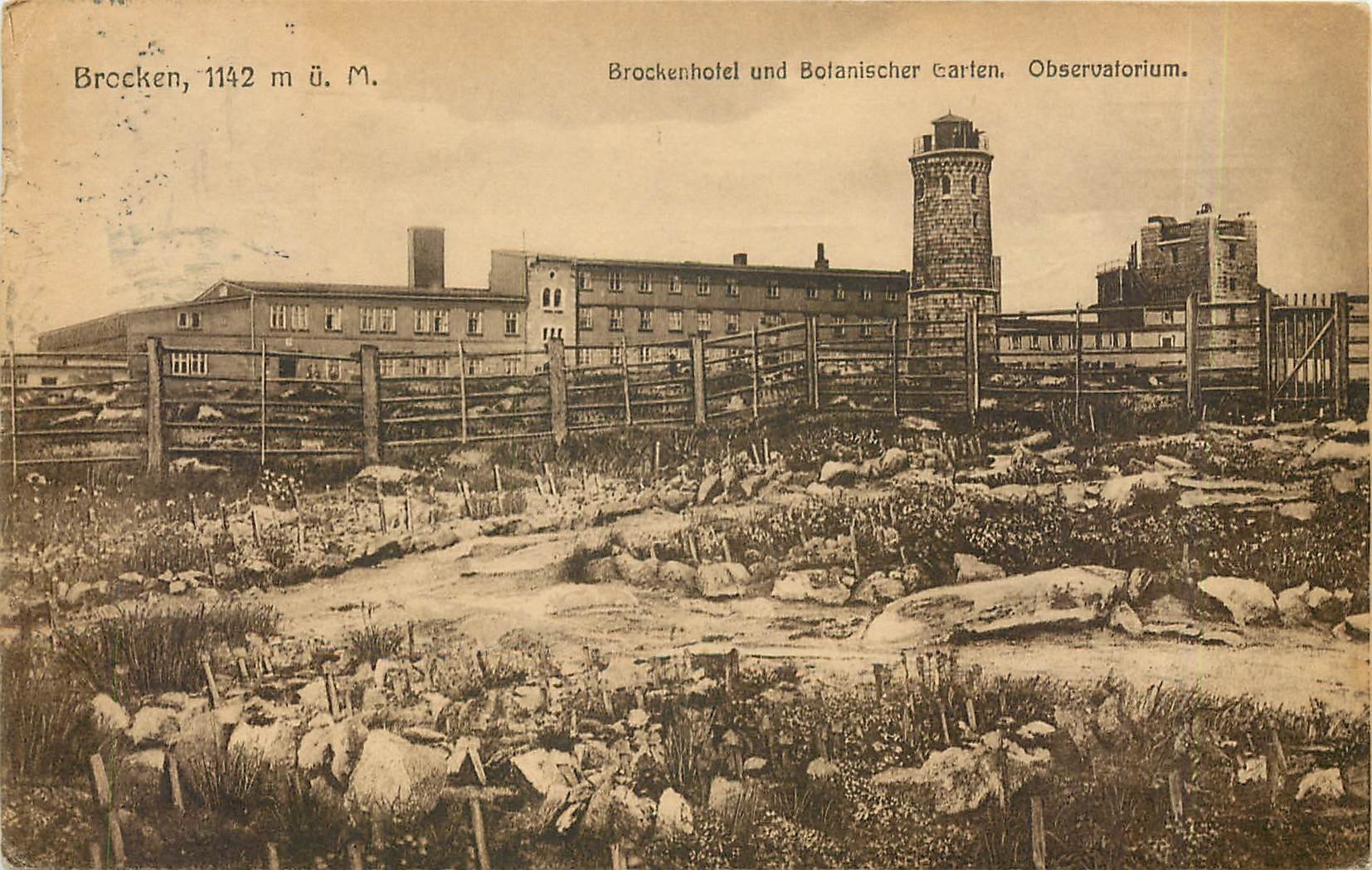 CPA Brocken Brockenhotel und Bolanischer Garten Observatorium 