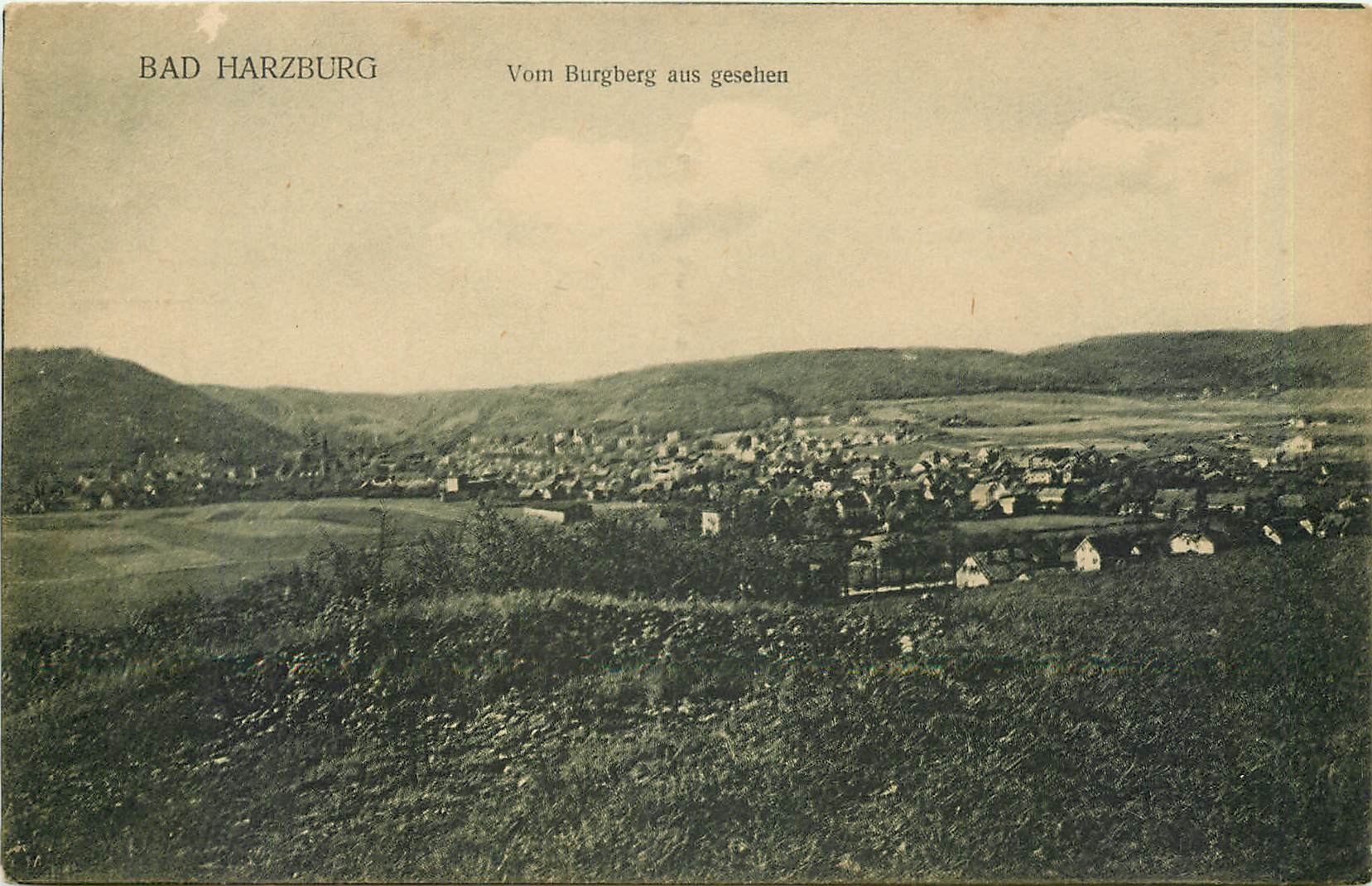 CPA Bad Harzburg Vom Burgberg aus gesehen 