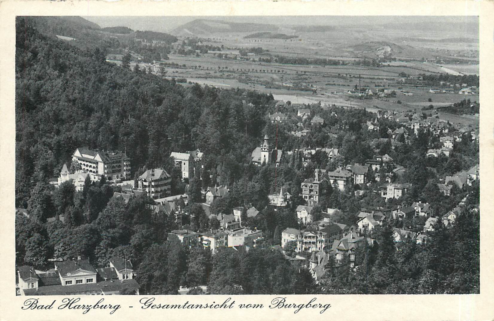 CPA Bad Harzburg Gesamtansicht vom Burgberg 