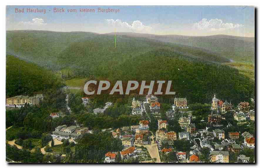 CPA Bad Harzburg Blick vom kleinen Burgberge 