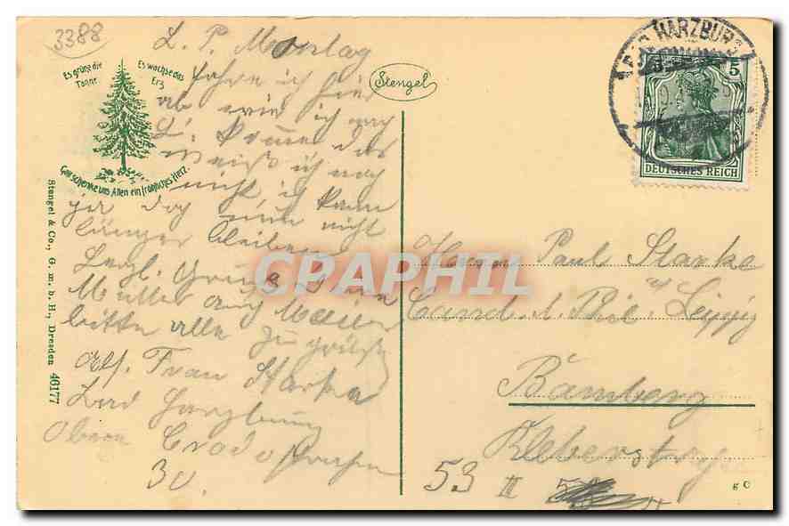 CPA Bad Harzburg Villen am Burgberg  — Back