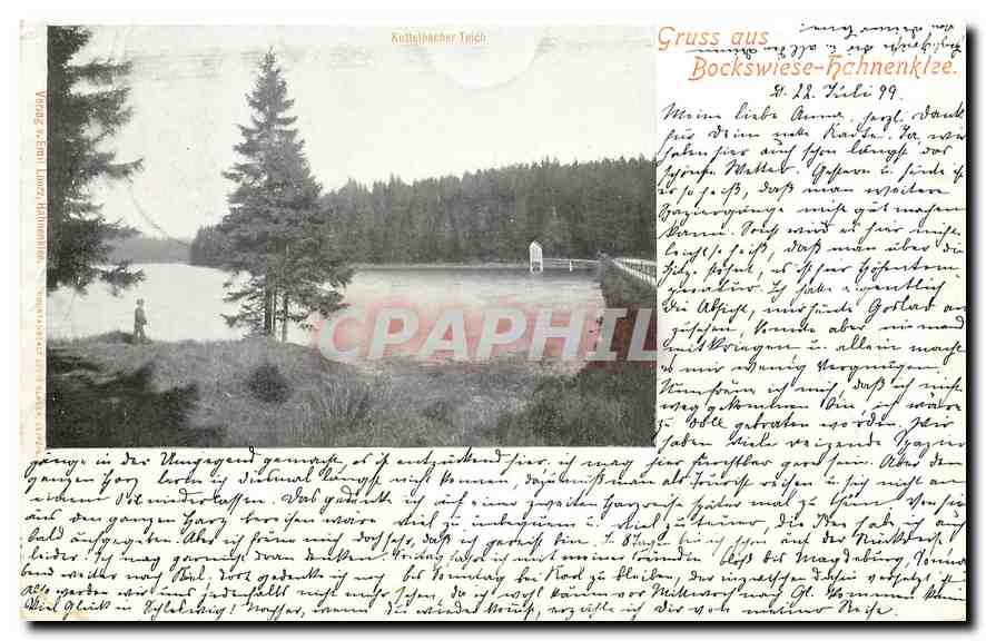 CPA Gruss aus Bockswiese Hahnenklee (carte 1899)