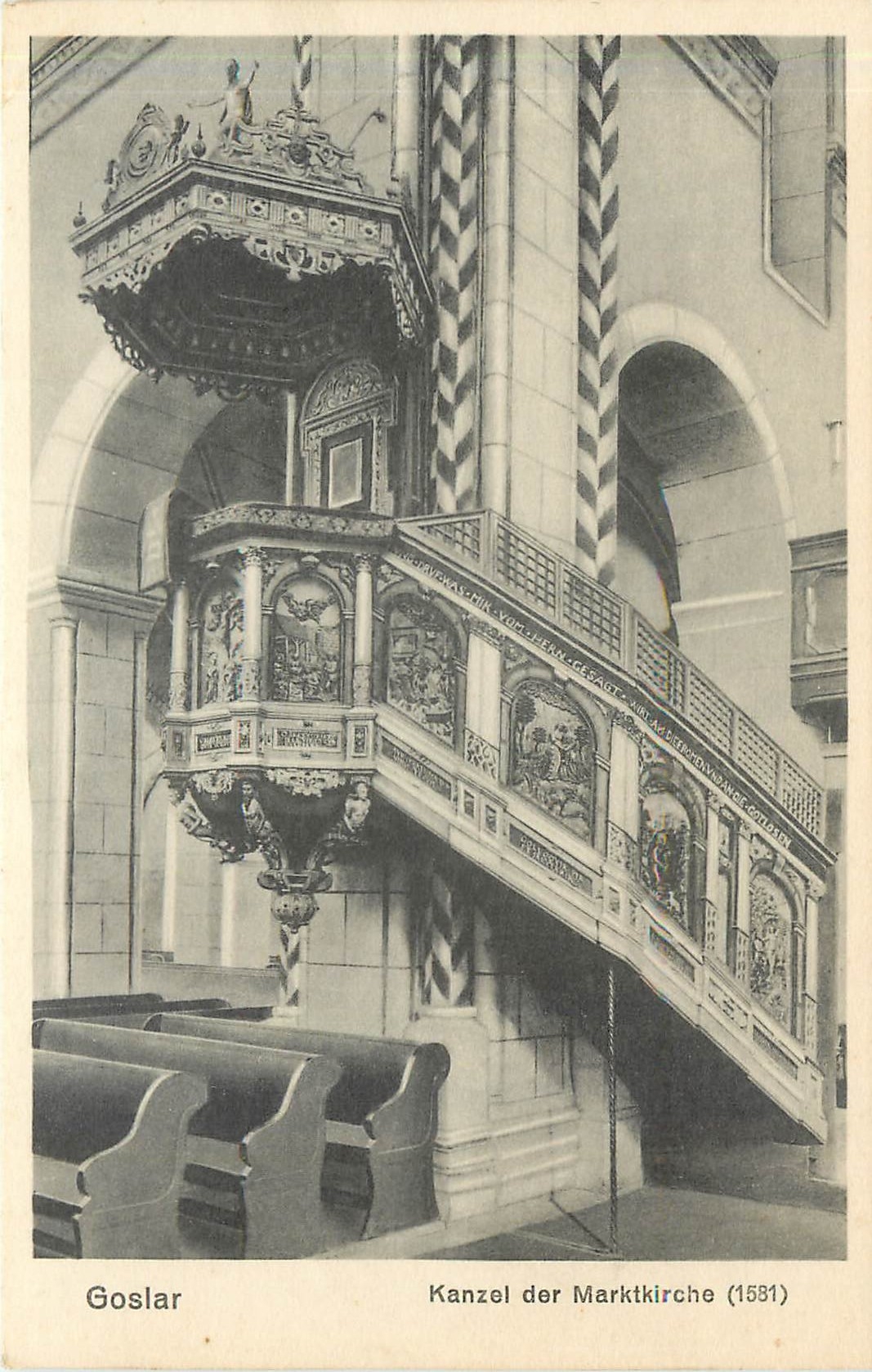 CPA Goslar Kanzel der Marktkirche 