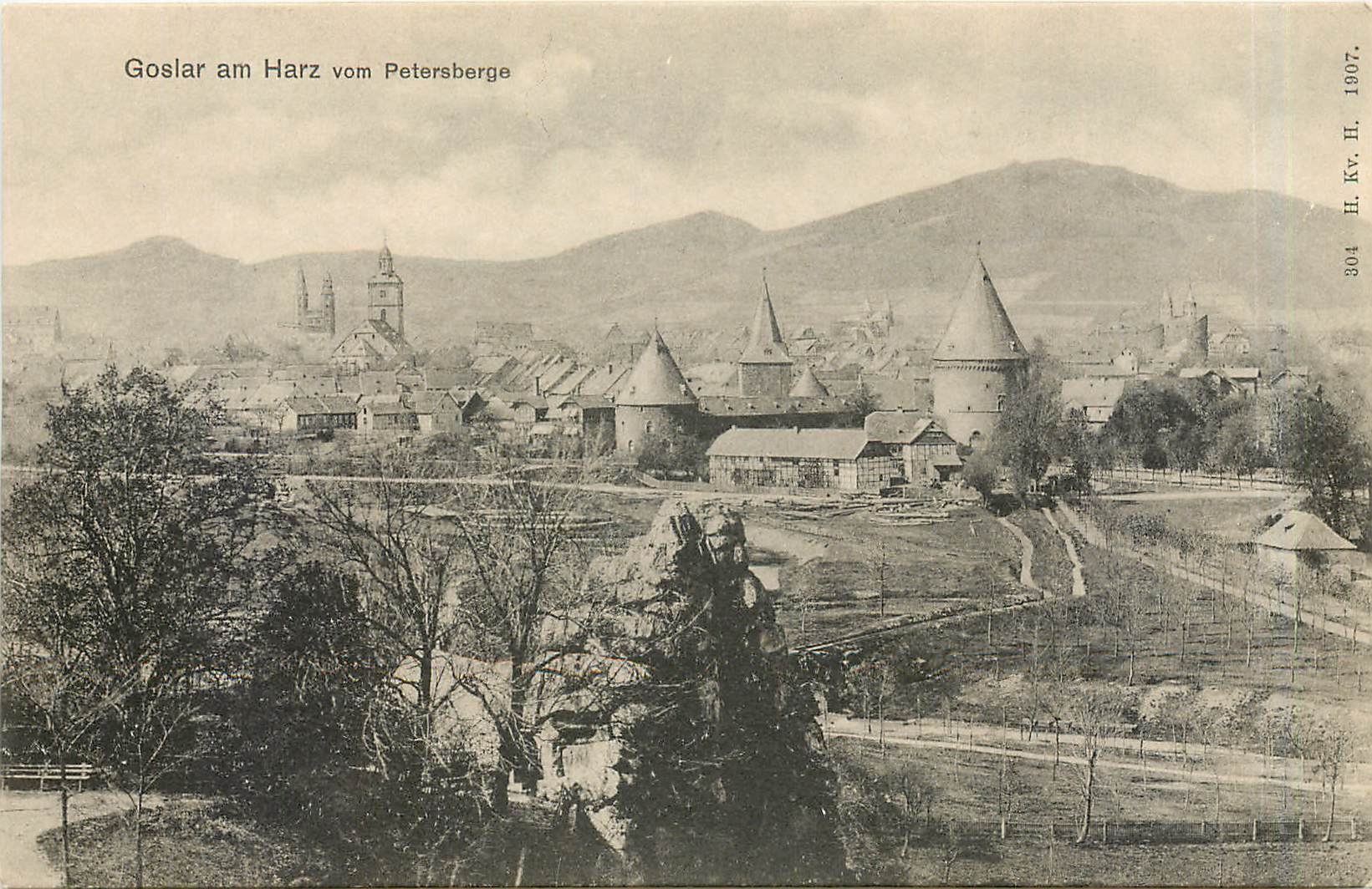 CPA Goslar am Harz vom Petersberge 