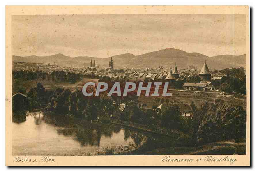 CPA Goslar a Harz Panorama v Peterberg 