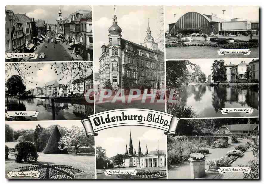 Oldenburg i. Oldbg. — Vue panoramique — Verlag: Ferd. Lügerbauer & Co. Hamburg 33