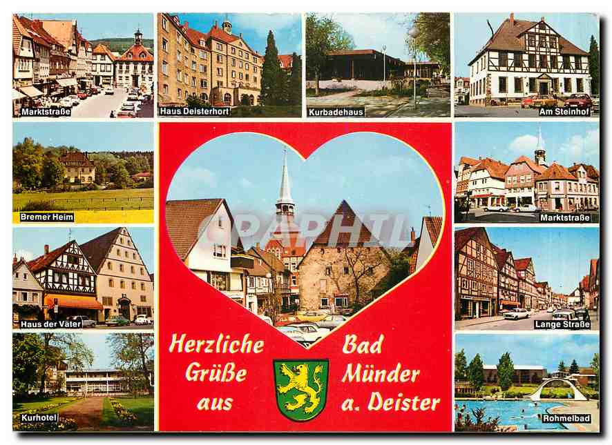 CPM Herzliche Bad Grusse Munder aus a Deister 
