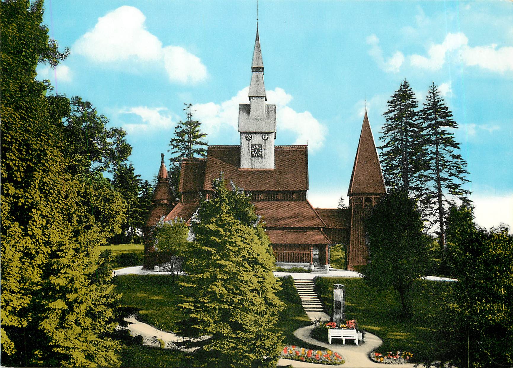 CPM Gustav Adolf Kirche Nordische Stabkirche Erbout 1908 