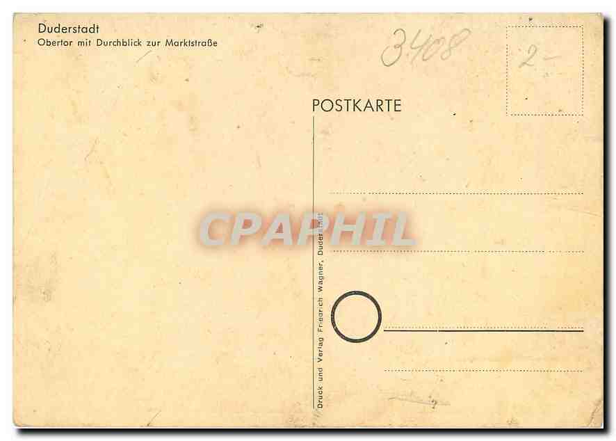 CPM Duderstadt Obertor mit Durchblick zur Marktstrasse  — Back