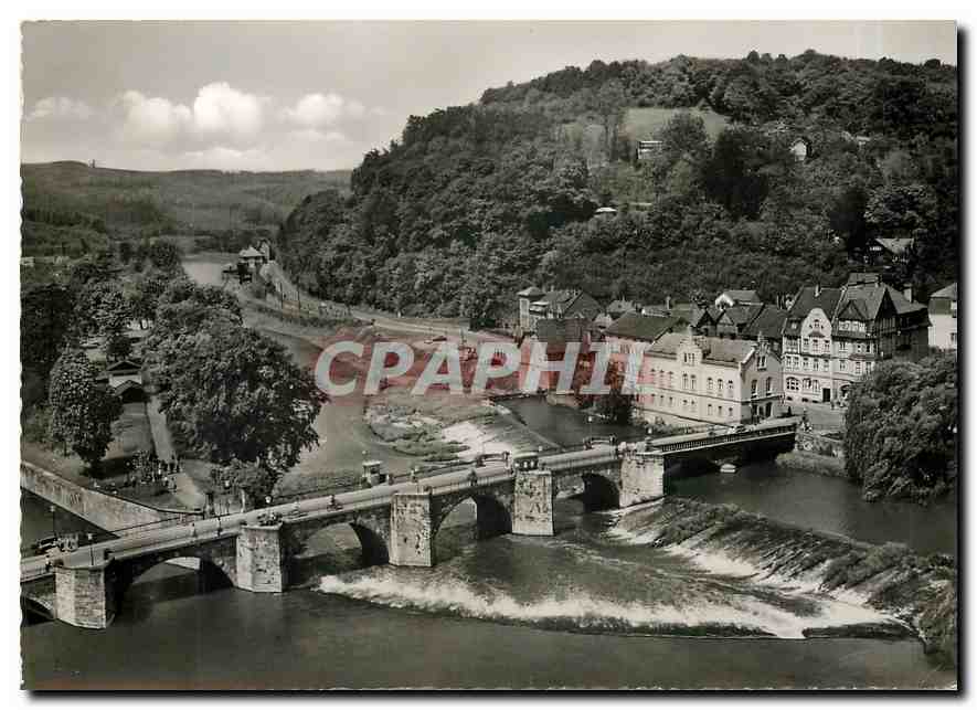 CPM Hann Munden Alte Werrabrucke mit Blick ins Wesertal 