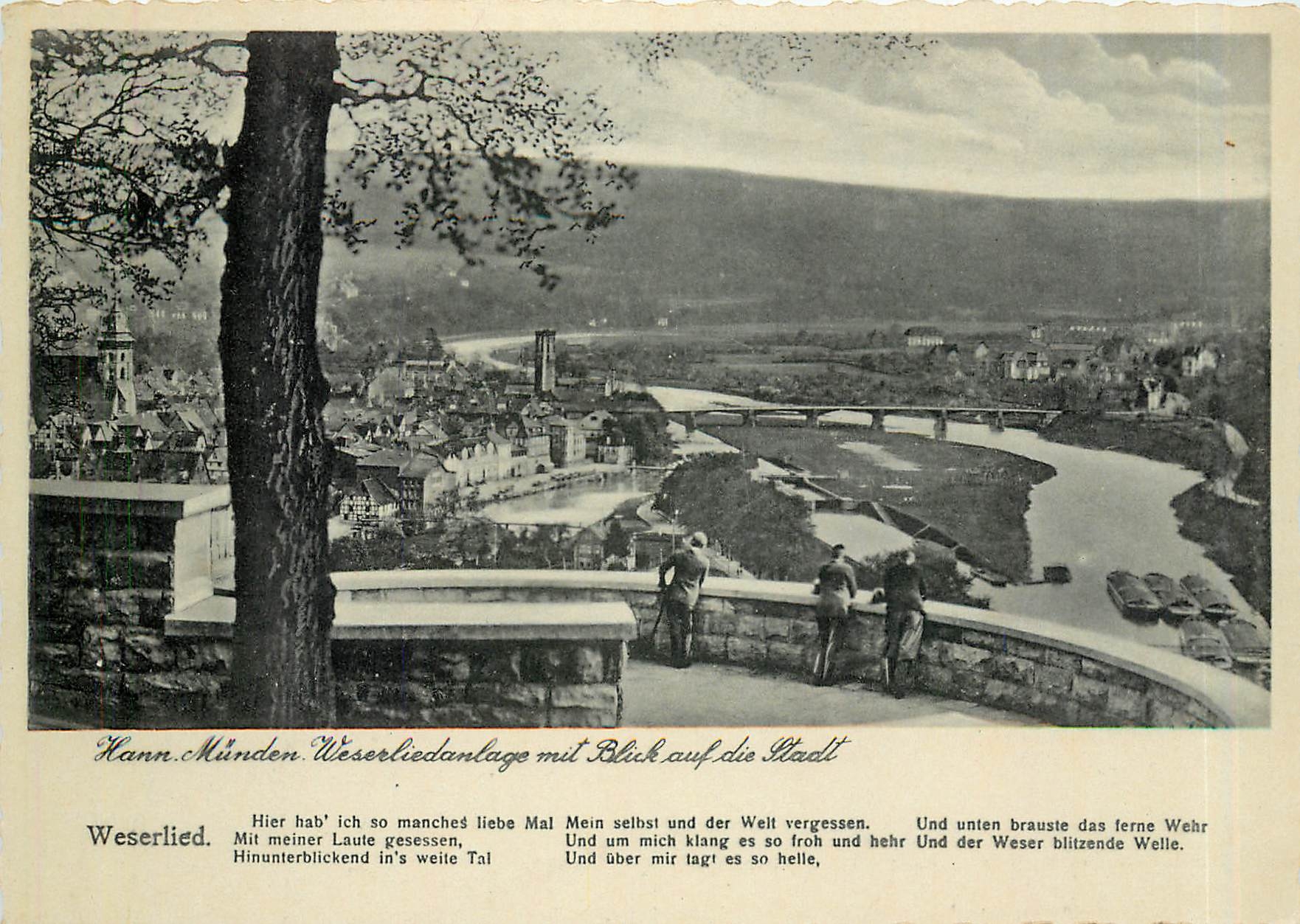 CPM Hann Munden Weserliedanlage mit Blick auf die Stadt 