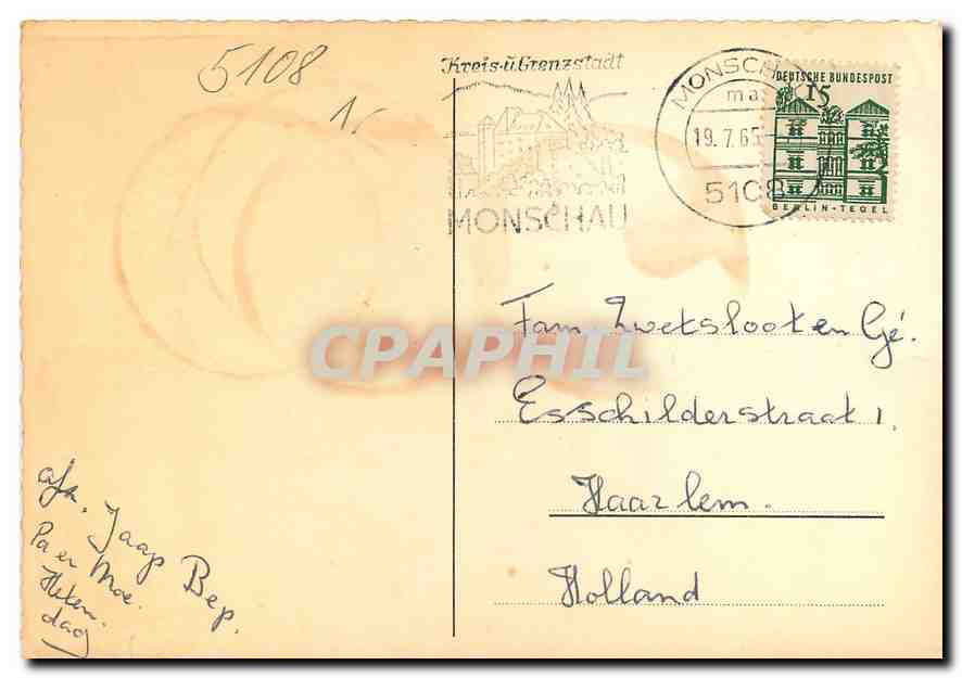 CPM Monschau  — Rückseite