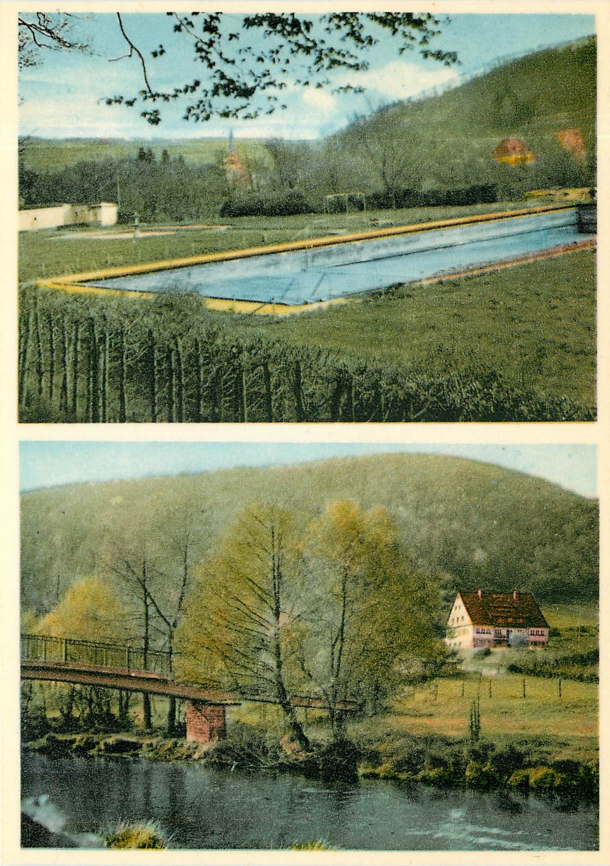 CPM Luftkurort Gemund Eifel L Jugendherberge und Urit Brucke 