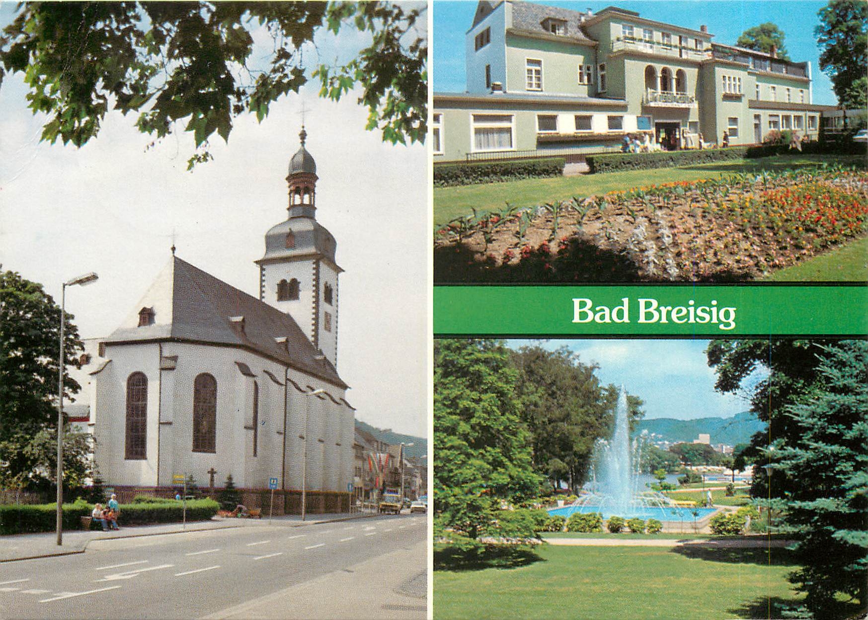 Bad Breisig — Église, hôtel et fontaine — Volkan-Weilbing
