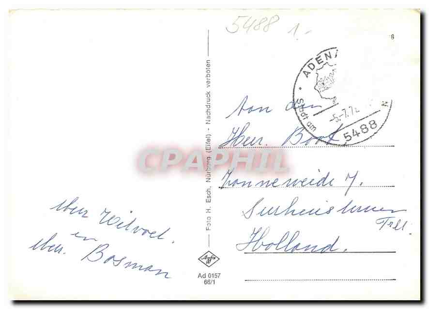 CPM Adenau Eifel  — Rückseite